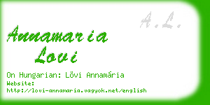 annamaria lovi business card